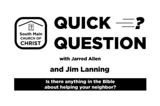 Thumbnail for the post titled: Is there anything in the Bible about helping your neighbor?