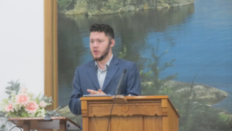Gavin Juneau preaches about Book of Job