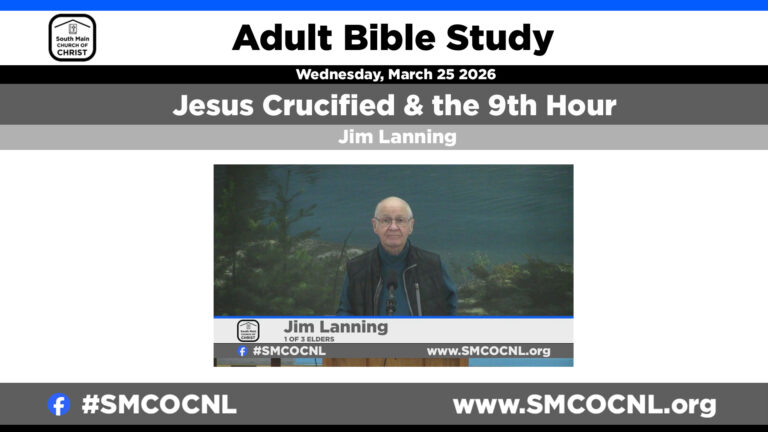 Jesus Crucified and the 9th Hour | adult Bible study | #smcocnl